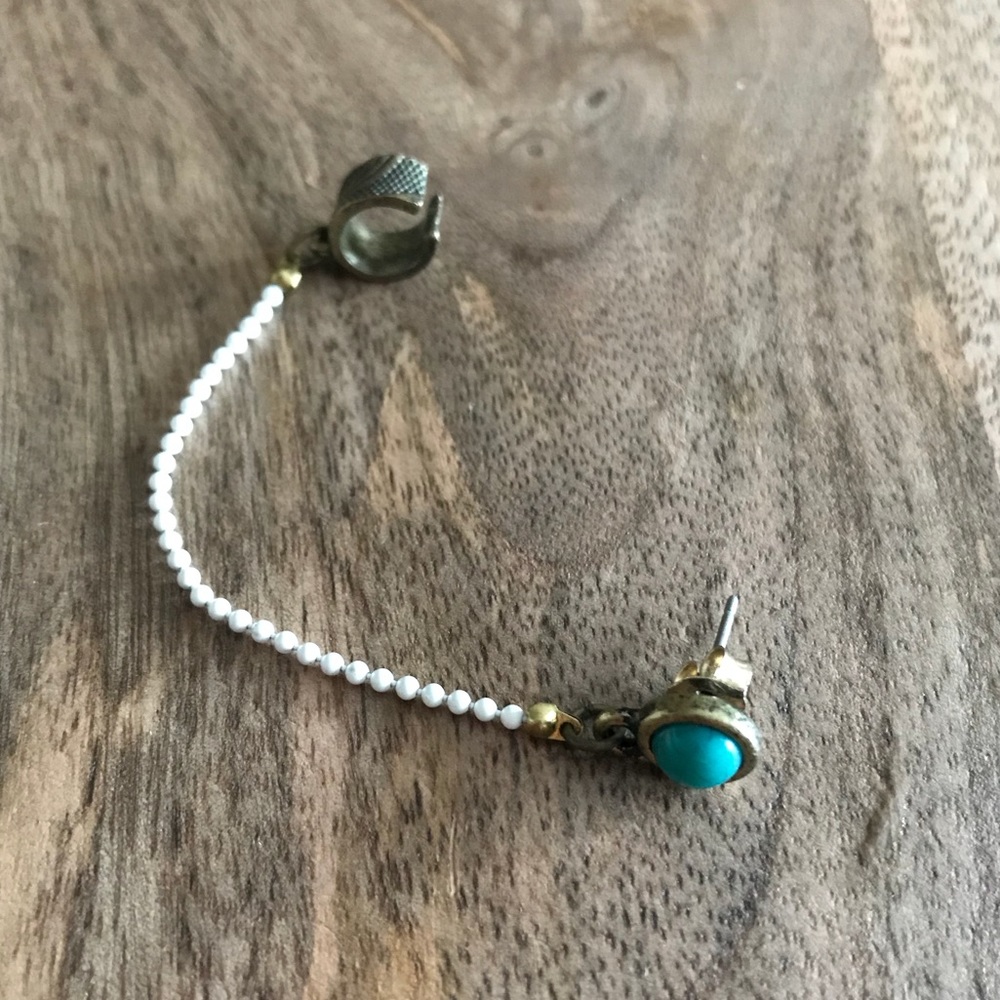 Turquoise Stud with Cuff